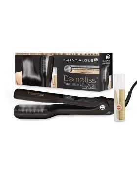 DEMELISS Titanium Black Mat Edition Hair Straightener + Liss & Protect