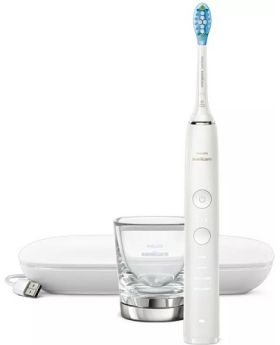 PHILIPS Electric toothbrush Diamond Clean 9000 + Airfloss white - HX3866/41