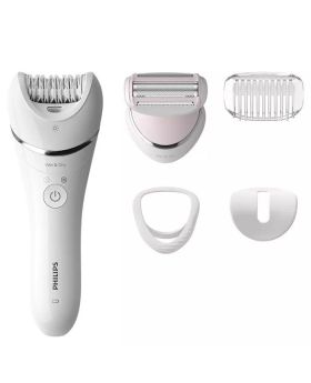 PHILIPS Epilator series 8000 wet&dry legs and body 5 attachments - BRE710/00
