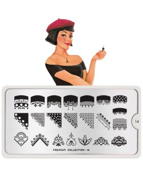 MoYou London stamping plate - Frenchy 14